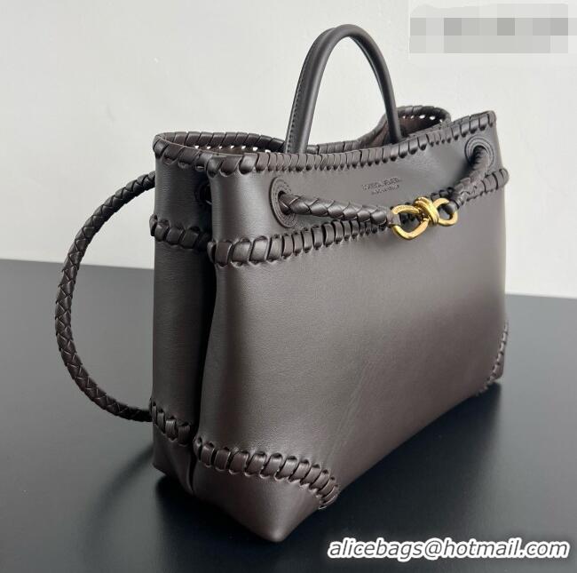 New Design Bottega Veneta Medium Andiamo Bag in Smooth Calfskin BV082702 Fondant Brown 2026