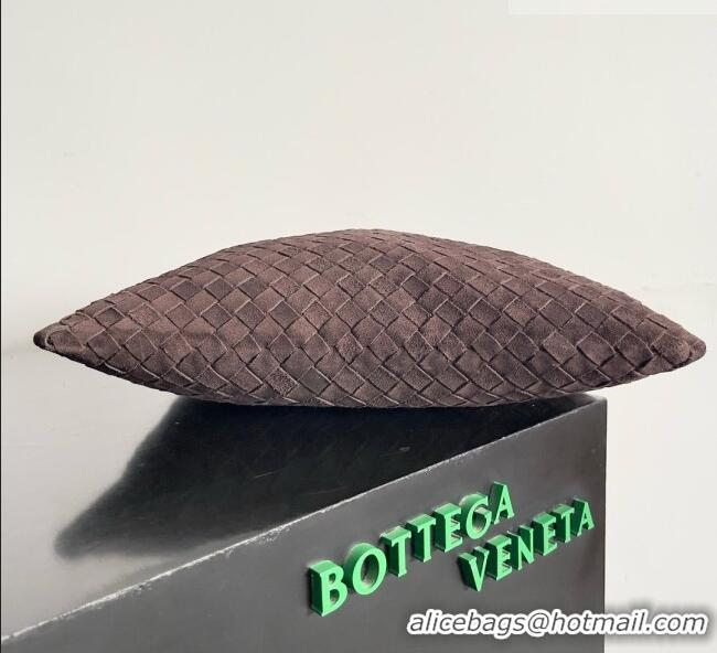 Most Popular Bottega Veneta Small Hop Hobo Bag Intrecciato Suede BV082704 Brown 2026