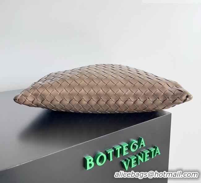 Free Shipping Bottega Veneta Small Hop Hobo Bag Intrecciato Leather BV082706 Khaki Brown 2026