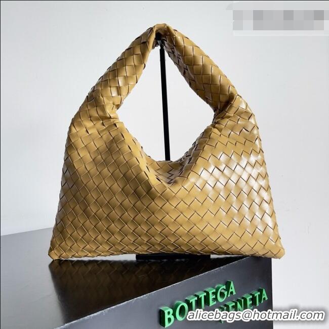 Promotional Bottega Veneta Small Hop Hobo Bag Intrecciato Leather BV082707 Apricot 2026