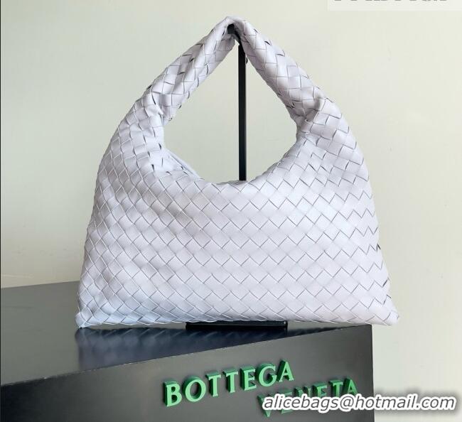 Top Grade Bottega Veneta Small Hop Hobo Bag Intrecciato Leather BV082708 Light Purple 2026
