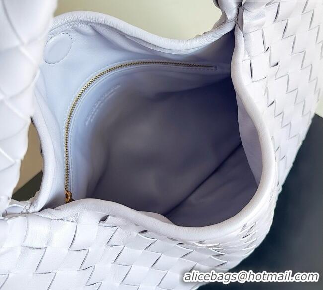 Top Grade Bottega Veneta Small Hop Hobo Bag Intrecciato Leather BV082708 Light Purple 2026