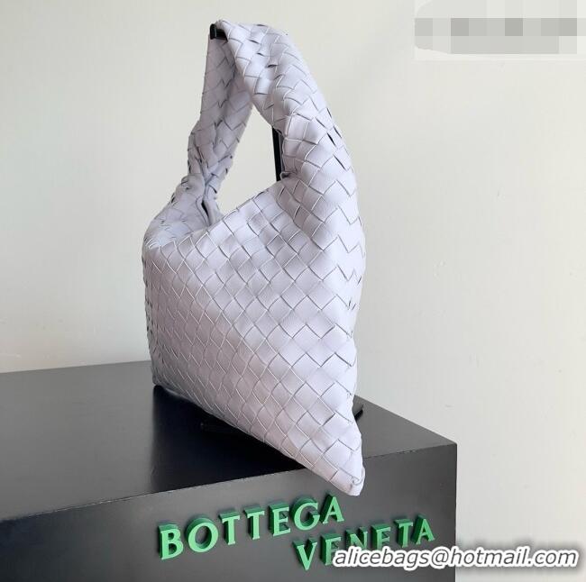 Top Grade Bottega Veneta Small Hop Hobo Bag Intrecciato Leather BV082708 Light Purple 2026