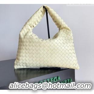 Low Cost Bottega Veneta Small Hop Hobo Bag Intrecciato Leather BV082709 Yellow 2026