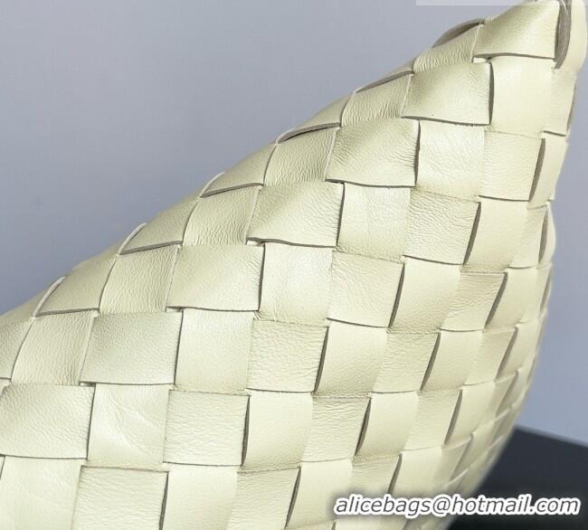 Low Cost Bottega Veneta Small Hop Hobo Bag Intrecciato Leather BV082709 Yellow 2026