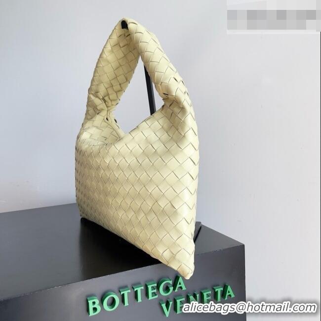 Low Cost Bottega Veneta Small Hop Hobo Bag Intrecciato Leather BV082709 Yellow 2026