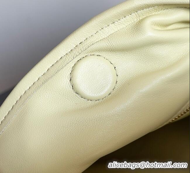 Low Cost Bottega Veneta Small Hop Hobo Bag Intrecciato Leather BV082709 Yellow 2026
