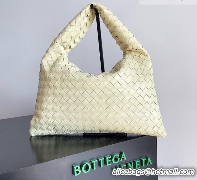 Low Cost Bottega Veneta Small Hop Hobo Bag Intrecciato Leather BV082709 Yellow 2026