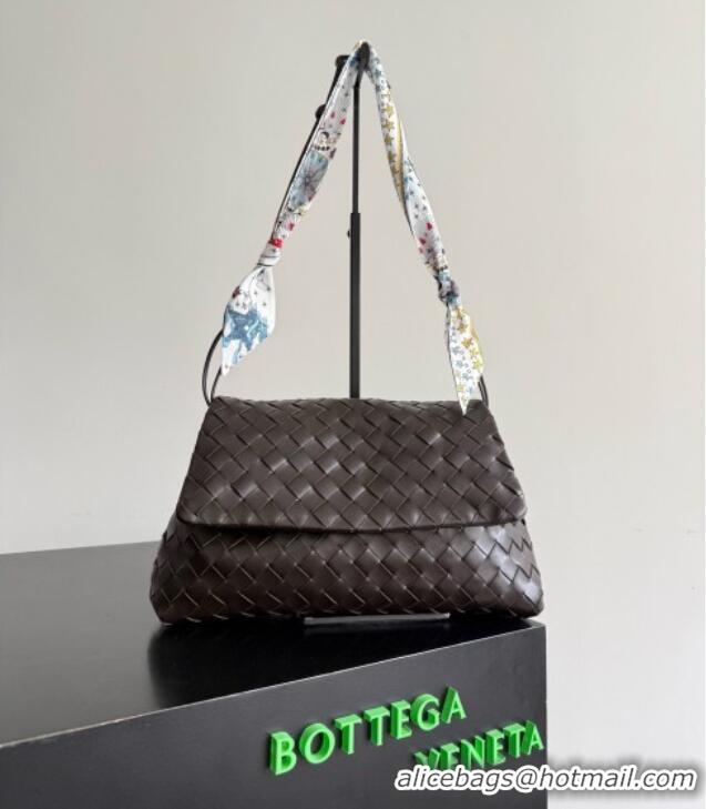 Grade Design Bottega Veneta Giorno Shoulder Bag in Intrecciato Leather 857657 Fondant Brown 2026