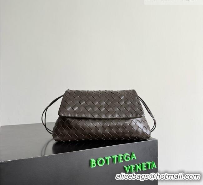 Grade Design Bottega Veneta Giorno Shoulder Bag in Intrecciato Leather 857657 Fondant Brown 2026