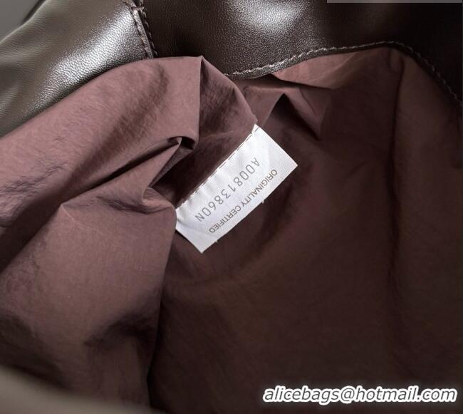 Grade Design Bottega Veneta Giorno Shoulder Bag in Intrecciato Leather 857657 Fondant Brown 2026