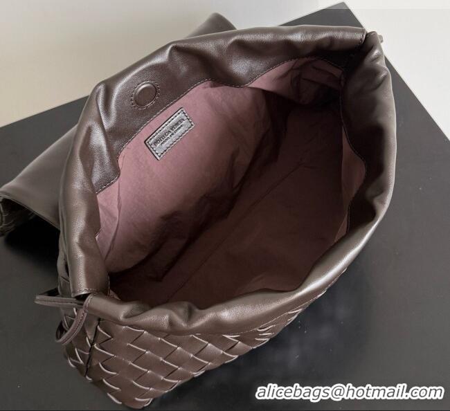 Grade Design Bottega Veneta Giorno Shoulder Bag in Intrecciato Leather 857657 Fondant Brown 2026