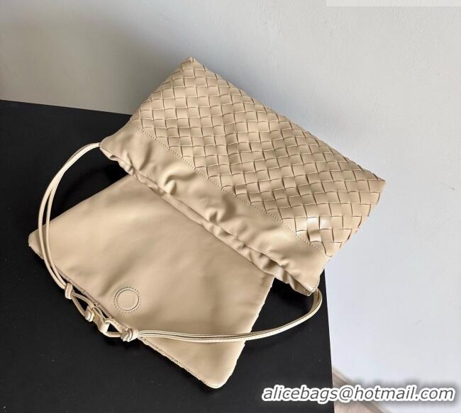 Reasonable Price Bottega Veneta Giorno Shoulder Bag in Intrecciato Leather 857657 Beige 2026