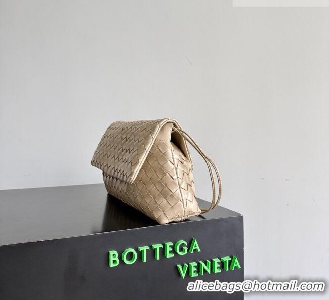 Reasonable Price Bottega Veneta Giorno Shoulder Bag in Intrecciato Leather 857657 Beige 2026