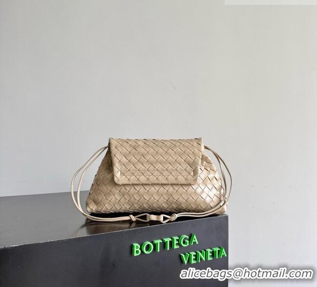 Reasonable Price Bottega Veneta Giorno Shoulder Bag in Intrecciato Leather 857657 Beige 2026