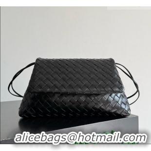 Specials Discount Bottega Veneta Giorno Shoulder Bag in Intrecciato Leather 857657 Black 2026