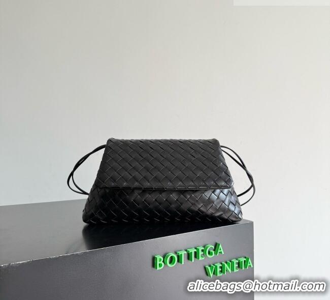 Specials Discount Bottega Veneta Giorno Shoulder Bag in Intrecciato Leather 857657 Black 2026