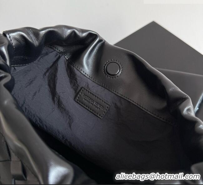 Specials Discount Bottega Veneta Giorno Shoulder Bag in Intrecciato Leather 857657 Black 2026