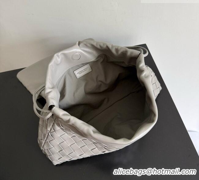 Classic Specials Bottega Veneta Giorno Shoulder Bag in Intrecciato Leather 857657 Grey 2026
