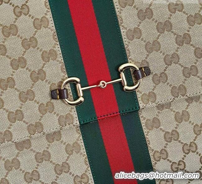 Unique Style Gucci Paparazzo Large Top Handle Bag in Sand and dark brown GG Canvas 875019 2026
