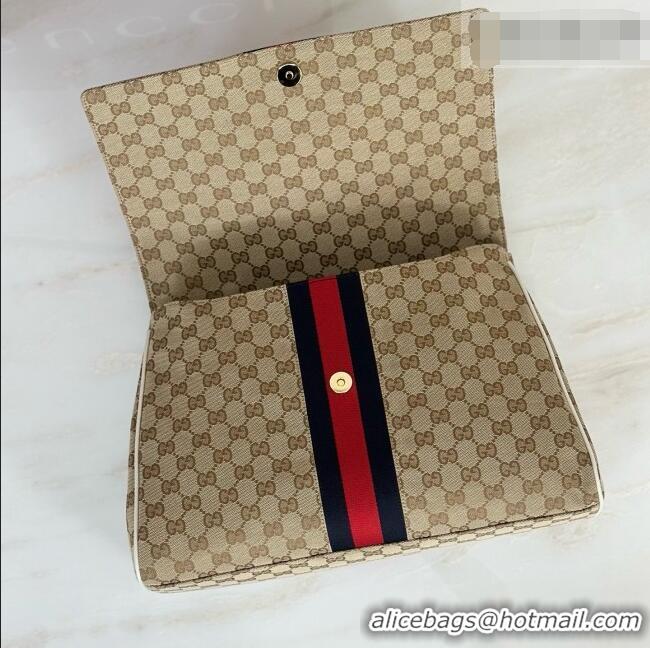 Top Design Gucci Paparazzo Large Top Handle Bag in Sand and dark brown GG Canvas 875019 White 2026