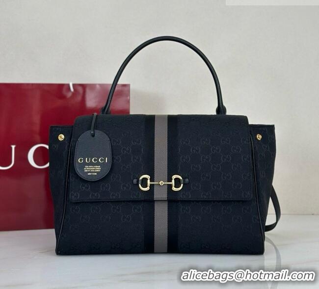 Well Crafted Gucci Paparazzo Large Top Handle Bag in GG Canvas 875019 Black 2026