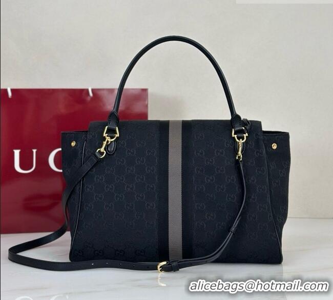 Well Crafted Gucci Paparazzo Large Top Handle Bag in GG Canvas 875019 Black 2026