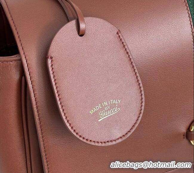 Buy Cheapest Gucci Paparazzo Large Top Handle Bag in Brown Calfskin & Web 875019 2026