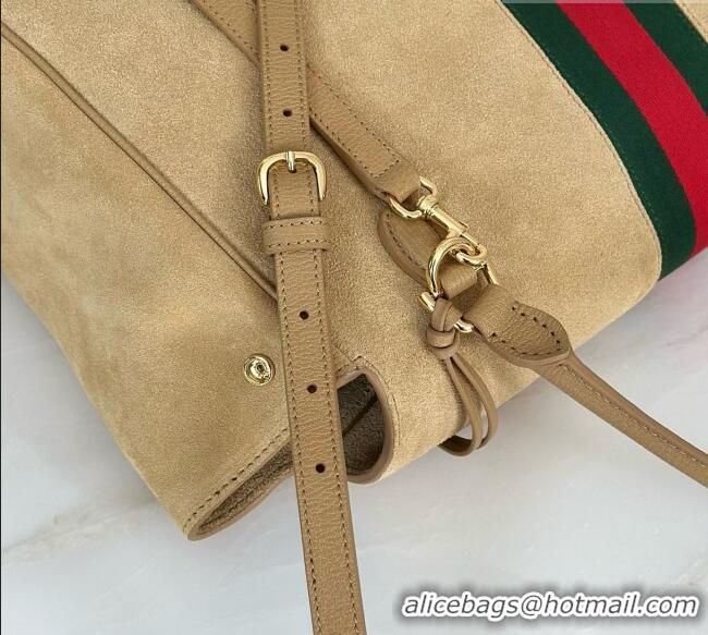 Traditional Discount Gucci Paparazzo Large Top Handle Bag in Light Brown Suede 875019 2026