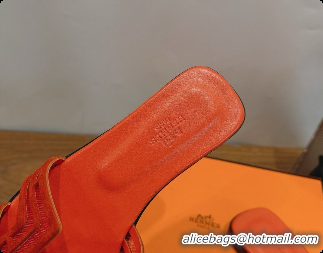 Stylish Hermes Oran Sandals H091554 Orange 2026