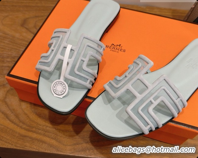 Grade Quality Hermes Oran Sandals H091558 Light Grey 2026