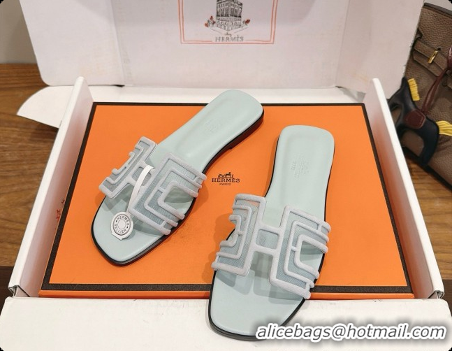 Grade Quality Hermes Oran Sandals H091558 Light Grey 2026