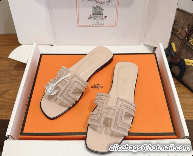 Sumptuous Hermes Oran Sandals H091559 Beige 2026