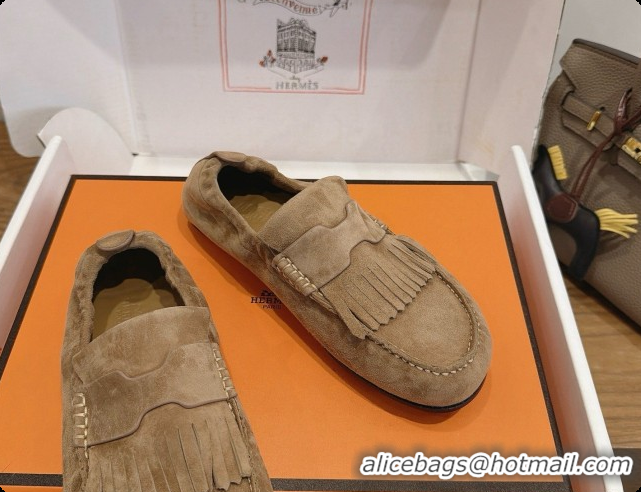 Best Product Hermes Nod Loafer in Suede H091573 Light Brown 2026