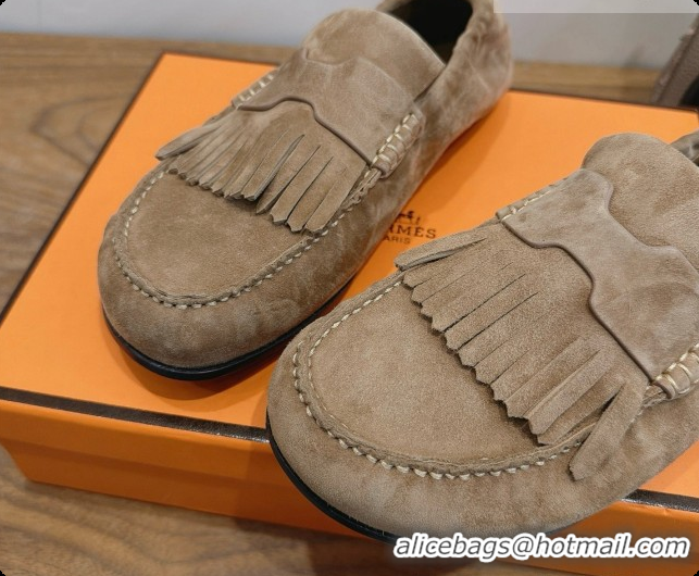 Best Product Hermes Nod Loafer in Suede H091573 Light Brown 2026