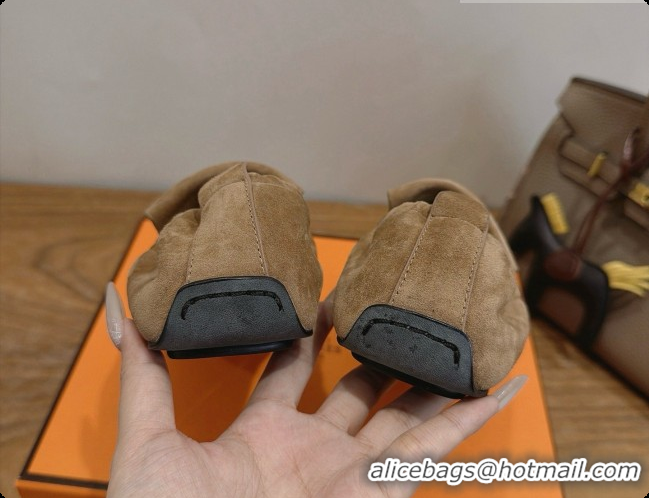 Best Product Hermes Nod Loafer in Suede H091573 Light Brown 2026
