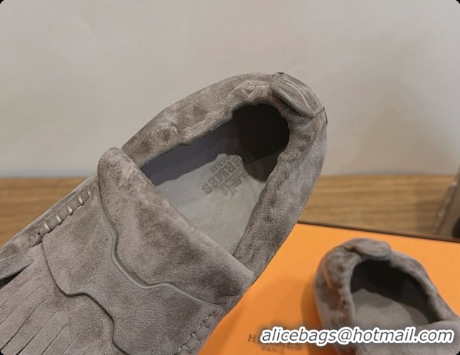 Buy New Cheap Hermes Nod Loafer in Suede H091576 Dark Grey 2026