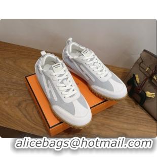 Best Price Hermes Jet Sneaker in Suede H091620 White 2026
