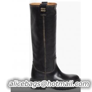 ​Reasonable Price Miu Miu Knee High Boots For Womens M5698 Black