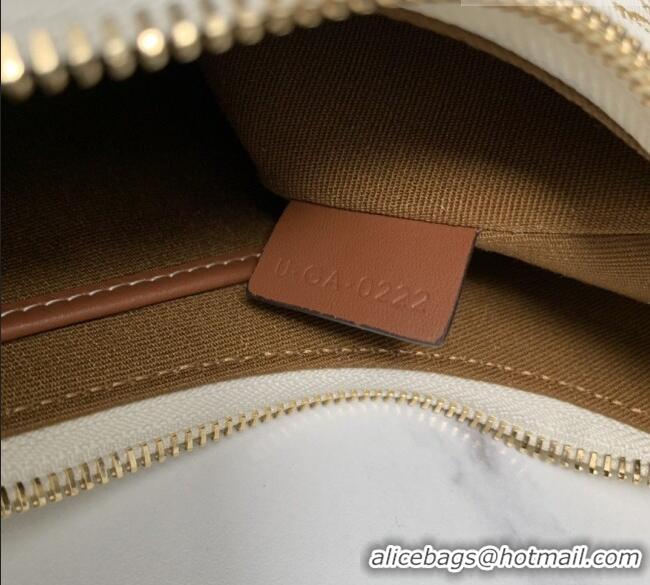 Promotional Celine Medium Strap Ava Bag with Rope in Triomphe Canvas and Calfskin 199588 White 2026