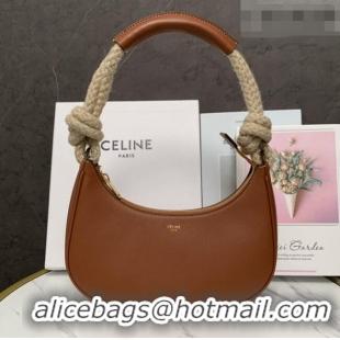 Buy Inexpensive Celine Medium Strap Ava Bag with Rope in Brown Calfskin 199588 2026