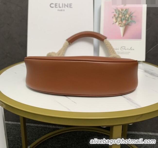 Buy Inexpensive Celine Medium Strap Ava Bag with Rope in Brown Calfskin 199588 2026