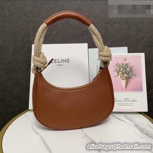 Buy Inexpensive Celine Medium Strap Ava Bag with Rope in Brown Calfskin 199588 2026
