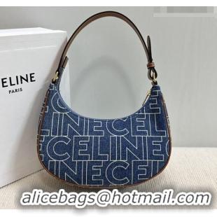 New Promotional Celine Ava Hobo bag in CELINE 193952 Denim Blue 2026