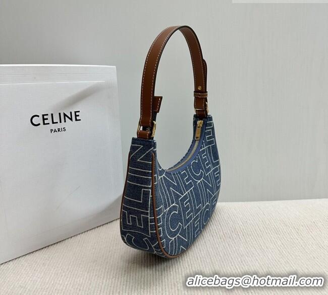 New Promotional Celine Ava Hobo bag in CELINE 193952 Denim Blue 2026