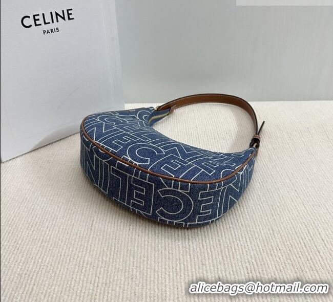 New Promotional Celine Ava Hobo bag in CELINE 193952 Denim Blue 2026