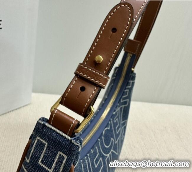 New Promotional Celine Ava Hobo bag in CELINE 193952 Denim Blue 2026