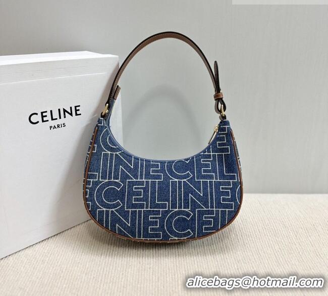 New Promotional Celine Ava Hobo bag in CELINE 193952 Denim Blue 2026