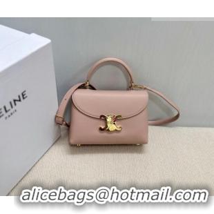Trendy Design Celine Teen Nino Bag in Supple Calfskin Leather Soft 118113 Peach Pink 2026