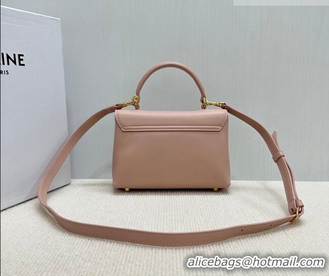 Trendy Design Celine Teen Nino Bag in Supple Calfskin Leather Soft 118113 Peach Pink 2026